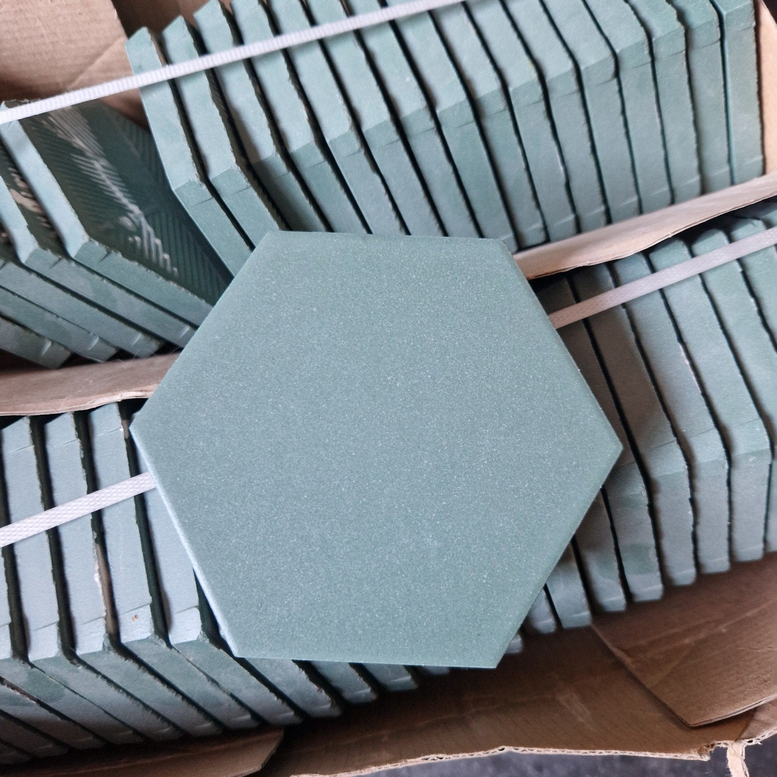 10 m² hexagonale tegels groen, Doe-het-zelf en Bouw, Ophalen