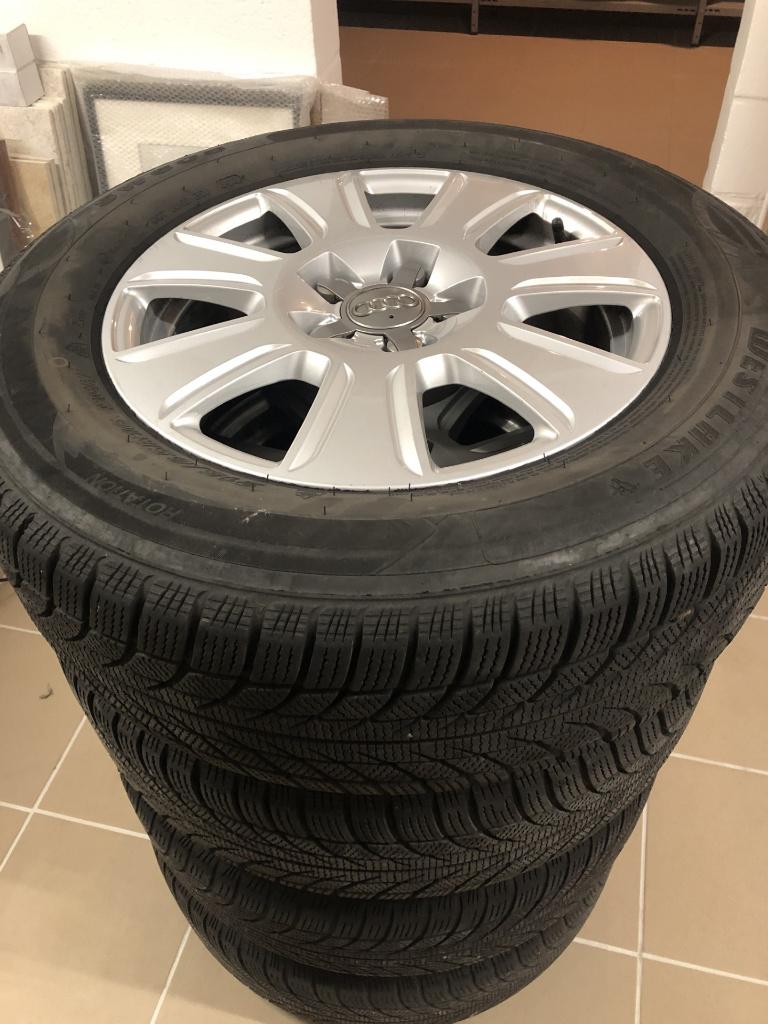 4 ORIGINELE VELGEN AUDI Q3 215 65 16 WINTERBANDEN, Auto-onderdelen, Banden en Velgen, Ophalen, 16 inch, Banden en Velgen, Winterbanden