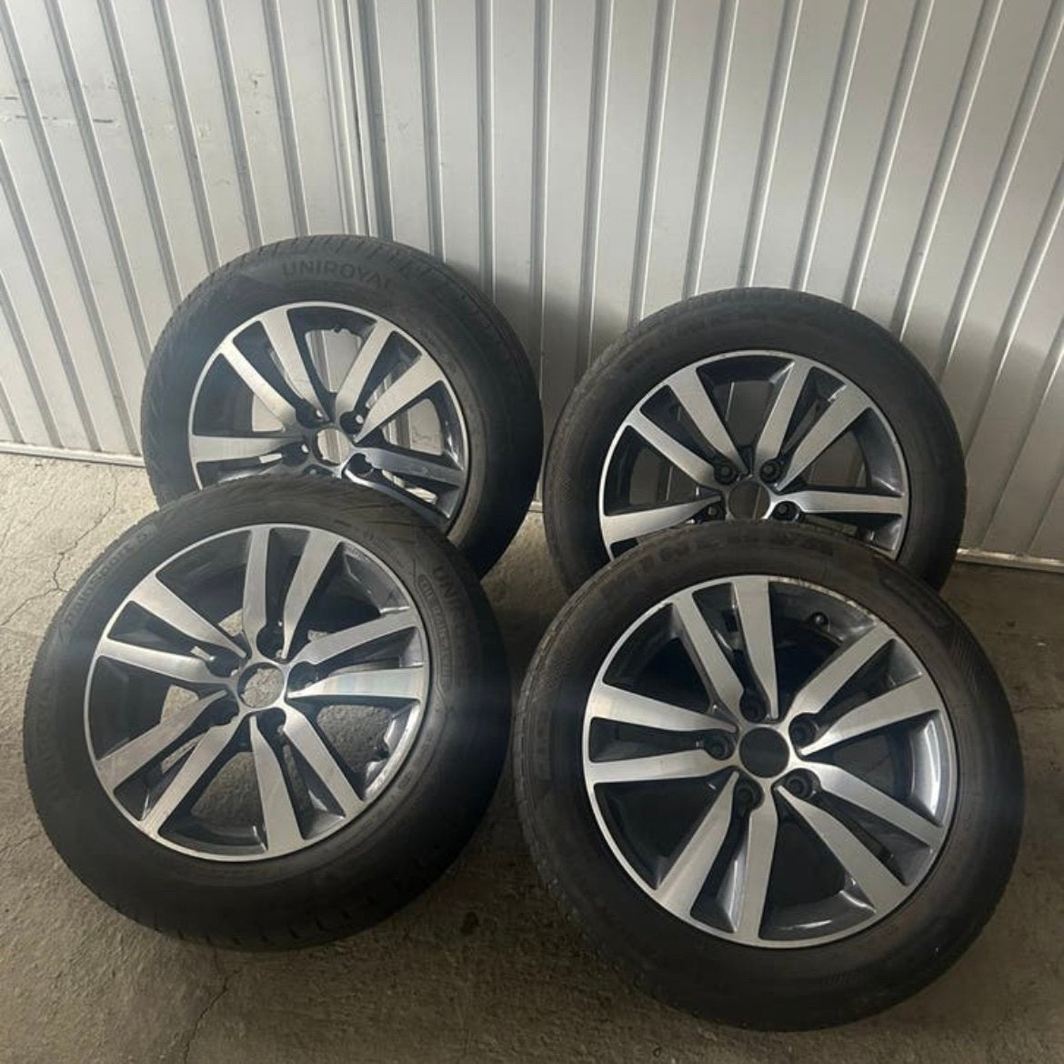 4 BANDEN + VELG SET, Ophalen, 16 inch, Band(en), Zomerbanden