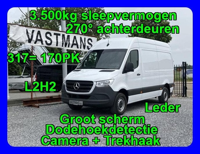 Mercedes-Benz Sprinter 317 36000+BTW Trekhaak 3500KG L2H2 L2, Automaat, Achterwielaandrijving, 1951 cc, 4 cilinders