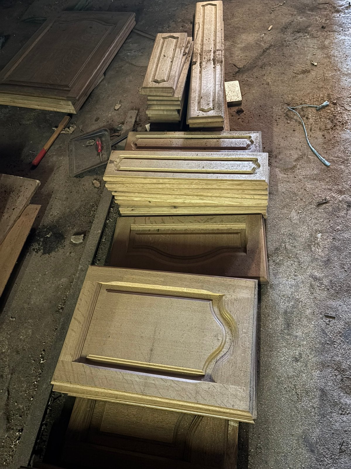 Vente de portes de cuisine en chêne (stock restant), Bricolage & Construction, Enlèvement, Comme neuf