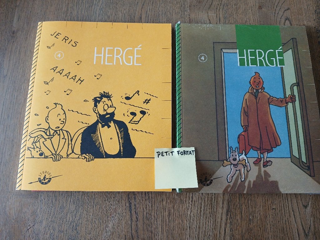 2 recensies van Hergé Éditions Moulinsart met DVD, Ophalen, Nieuw