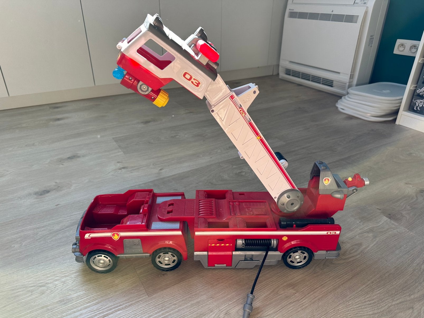 Paw patrol brandweerwagen Marshall, Ophalen, Gebruikt
