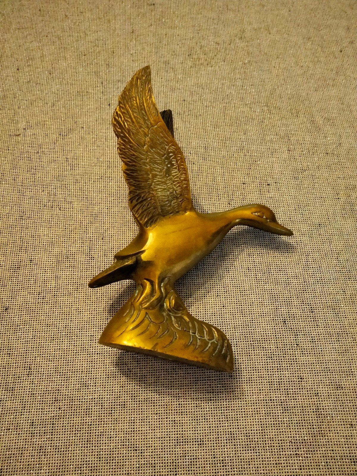 un oiseau en pur cuivre, Handtassen en Accessoires, Broches, Ophalen, Koper