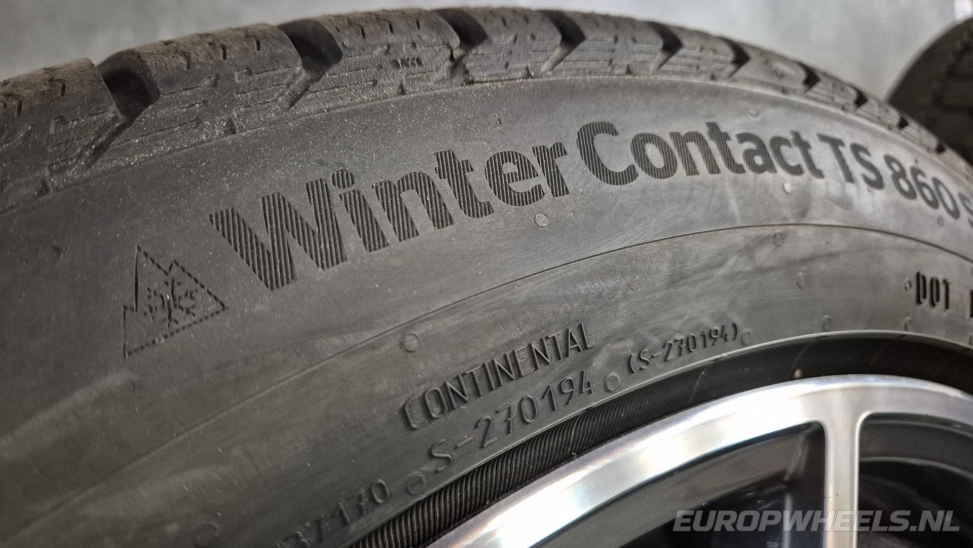 20 inch Mercedes S63 E AMG W223 velgen winterbanden Breedset, Gebruikt, 255 mm, -, -