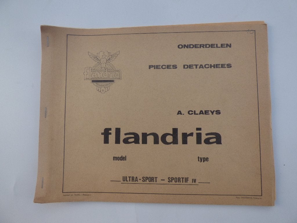 LISTE DES PIÈCES DÉTACHÉES FLANDRIA ULTRA-SPORT, Vélos & Vélomoteurs, Enlèvement ou Envoi, Utilisé