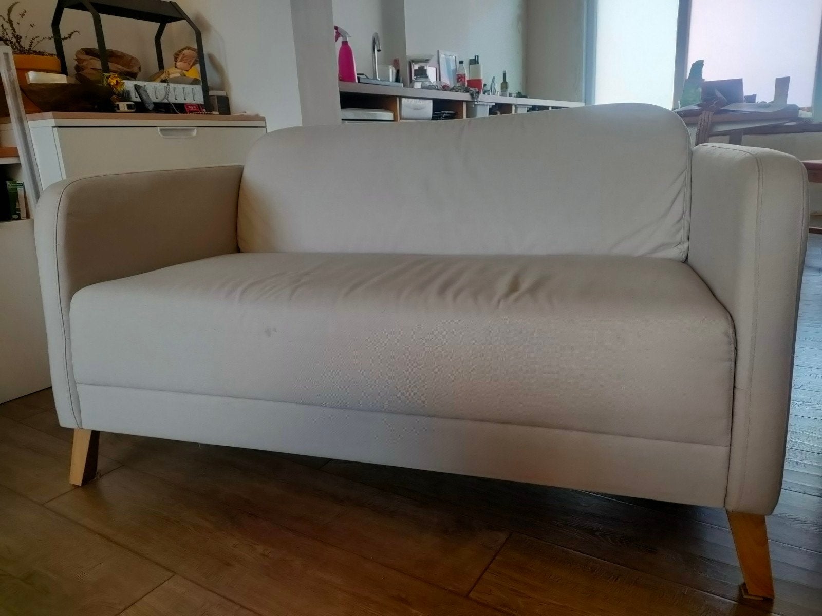 Linanäs 2-zitsbank Ikea, Ophalen