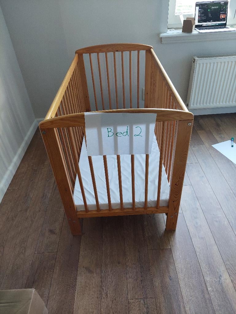 Ledikant met passende matras (set 2), Gebruikt, Minder dan 140 cm, Minder dan 70 cm, Ophalen