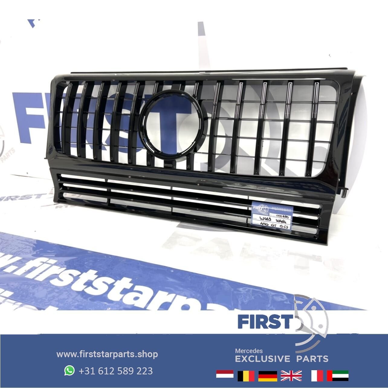 W463 G KLASSE AMG STYLE GRIL ZWART AMG 63 LINE G WAGON G63 /, Gebruikt, -, Ophalen of Verzenden, -