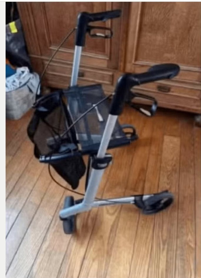Luxe Rollator Gemino 20 - Grijs - Lichtgewicht, Diversen, Ophalen, Lichtgewicht