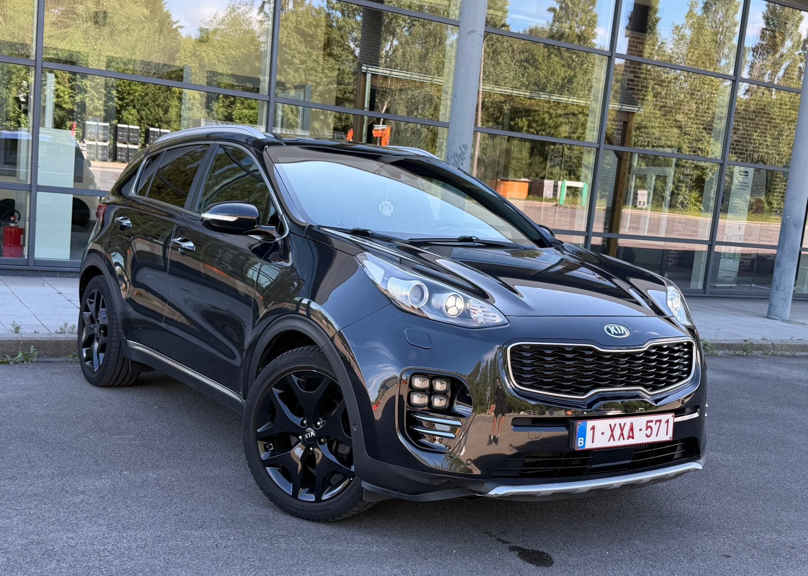 Kia Sportage GT Line, 4 cilinders, 1685 cc, Zwart, Leder