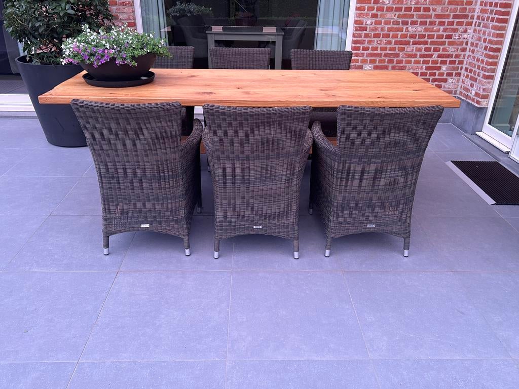 Tuinstoelen Bristol, Jardin & Terrasse, Ensembles de jardin, Utilisé, Salons de jardin, Osier, 6 places, Chaise, Enlèvement