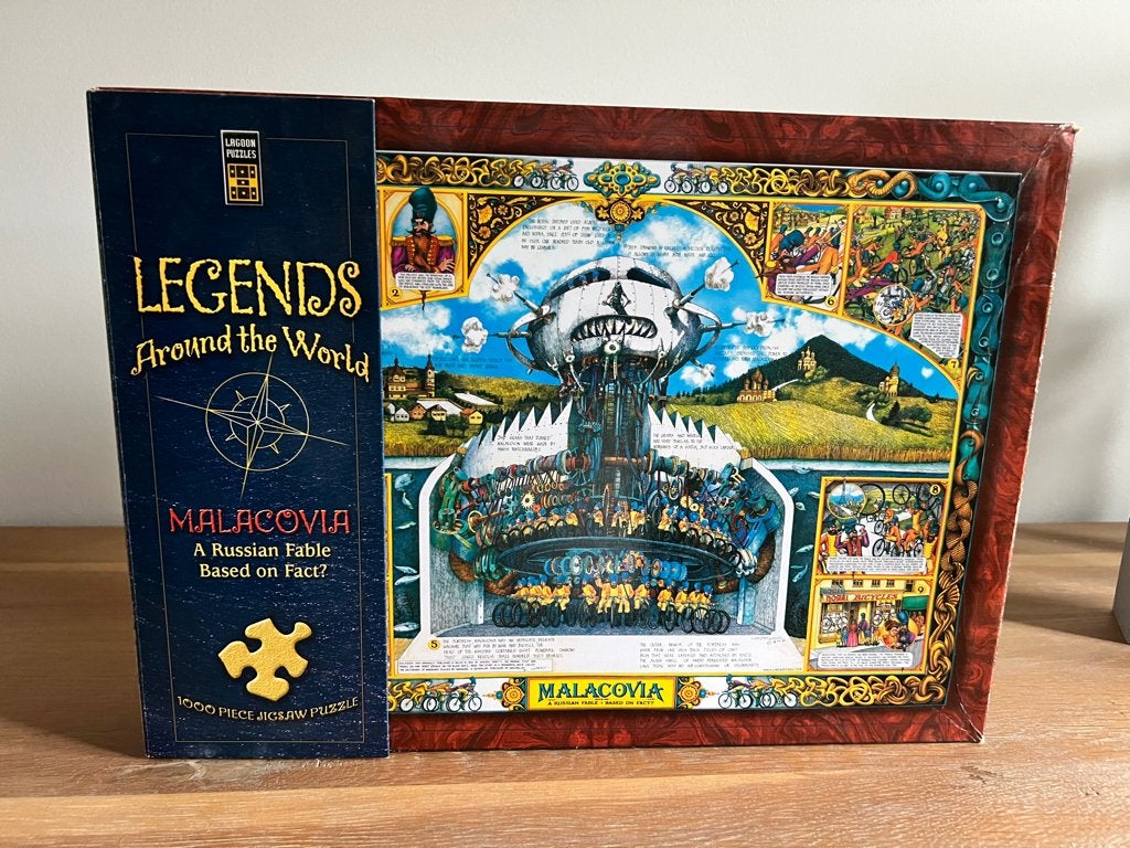 Puzzel Jigsaw - Legends around the world - Malacovia, Enlèvement ou Envoi, 500 à 1500 pièces, Comme neuf, Puzzle