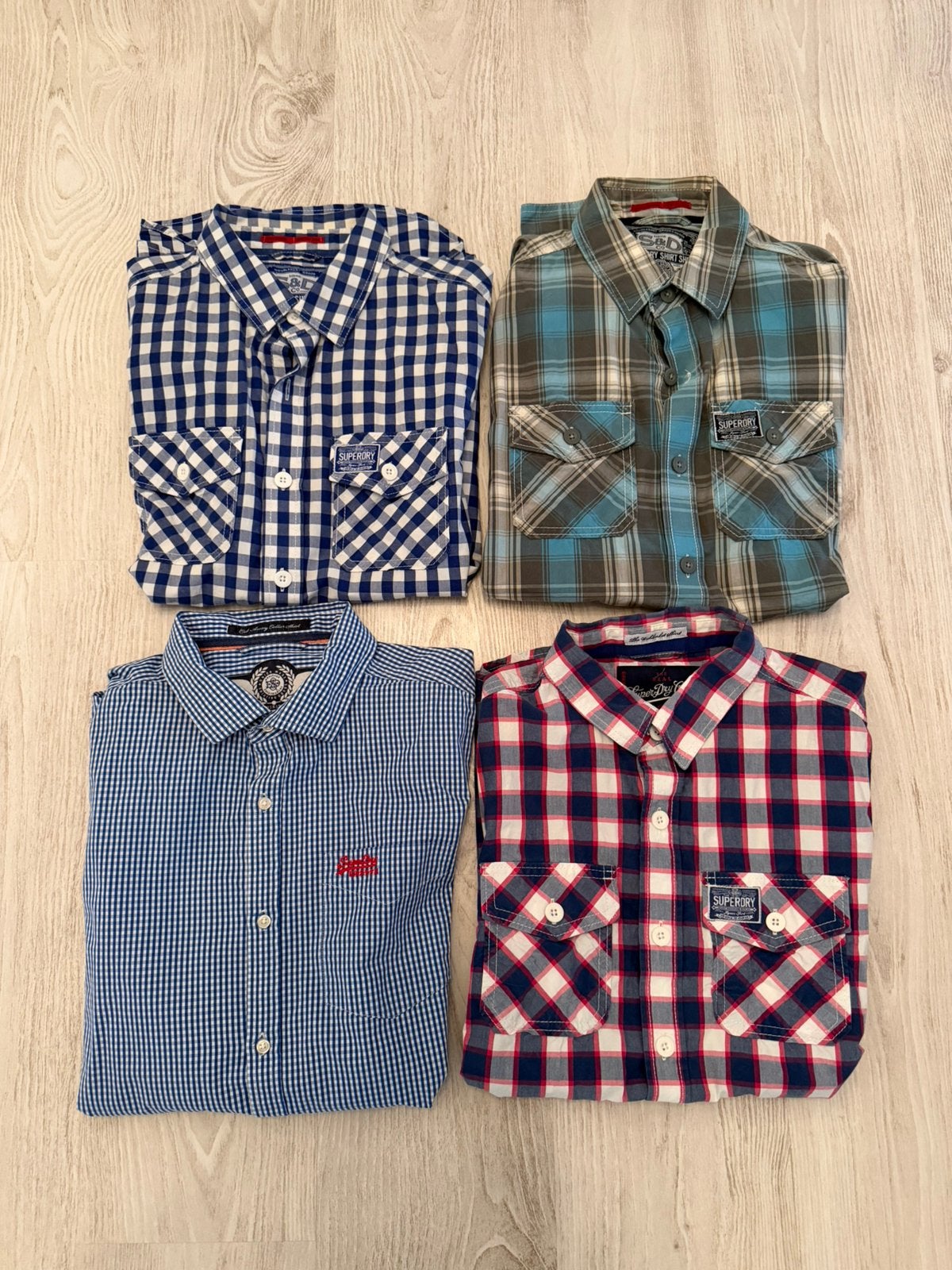 4 Superdry hemden - maat L, Kleding | Heren, Ophalen of Verzenden, Zo goed als nieuw