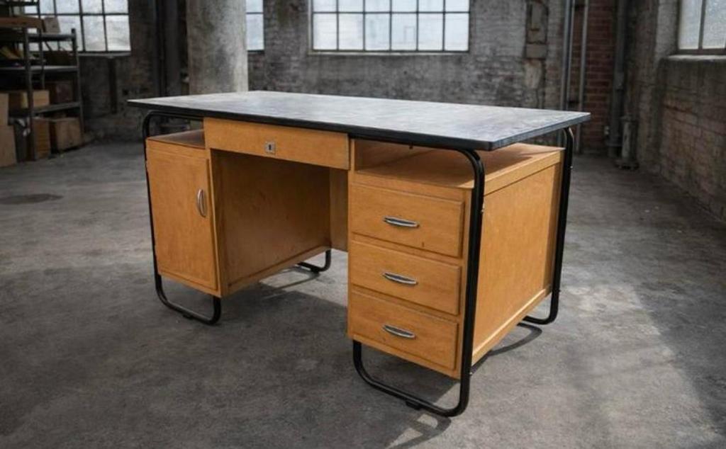 Magnifique bureau Obumex vintage, Enlèvement, Comme neuf