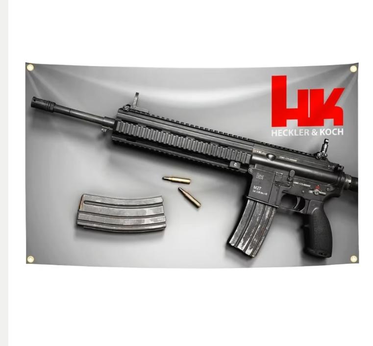 Grands drapeaux Heckler & Koch (150 x 90 cm), Enlèvement ou Envoi, Neuf