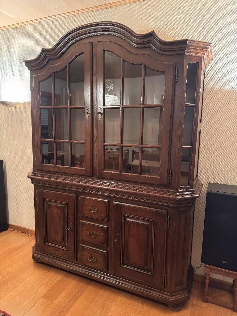 Massieve vitrinekast / buffetkast, Maison & Meubles, 25 à 50 cm, Klassiek, 150 à 200 cm, Enlèvement