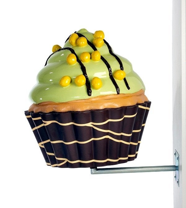 Cupcake de 65 cm — cupcake pour mur ou façade, Enlèvement, Neuf