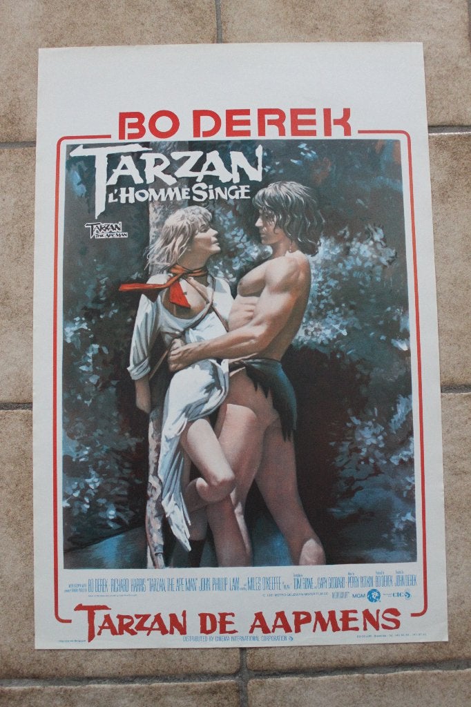filmaffiche Bo Derek Tarzan The Ape Man filmposter, Enlèvement ou Envoi, Rectangulaire vertical, A1 jusqu'à A3, Comme neuf