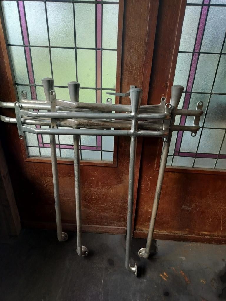 Aluminium vintage schooldeur klinken 4stuks, Doe-het-zelf en Bouw, Deuren en Vliegenramen, Ophalen