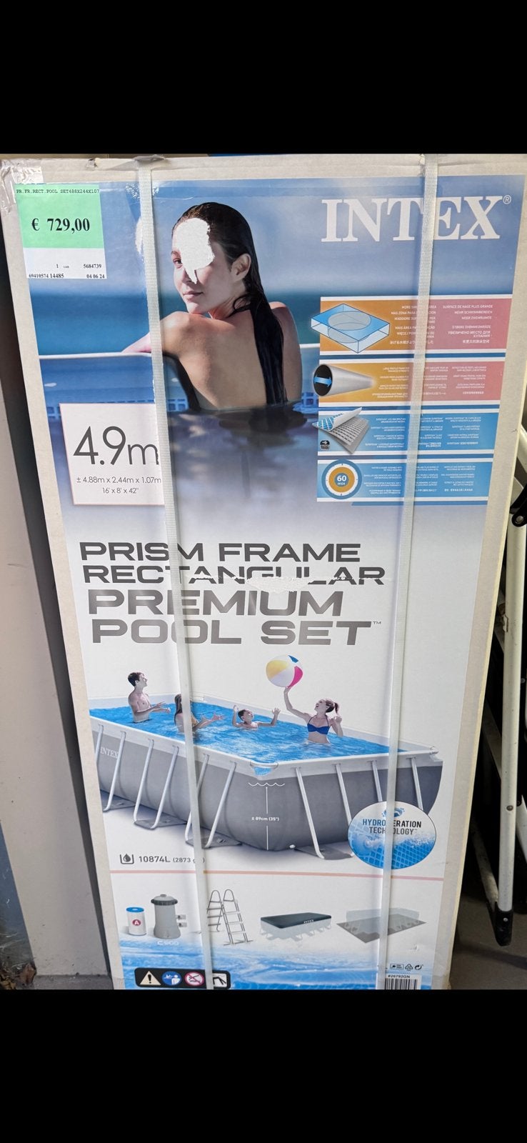 Zwembad te koop, Ophalen, Gebruikt, 200 tot 300 cm, 80 tot 120 cm