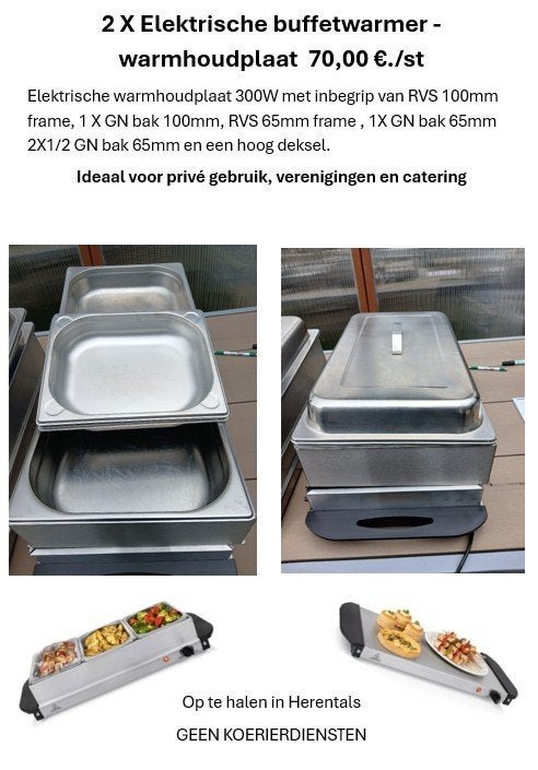 Divers horecamateriaal, Ophalen, Gebruikt, Overige typen