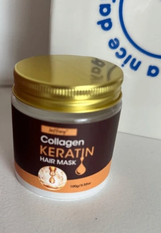 Masque capillaire au collagène et kératine, Envoi, Neuf, Soin des cheveux ou Soin réparateur des cheveux
