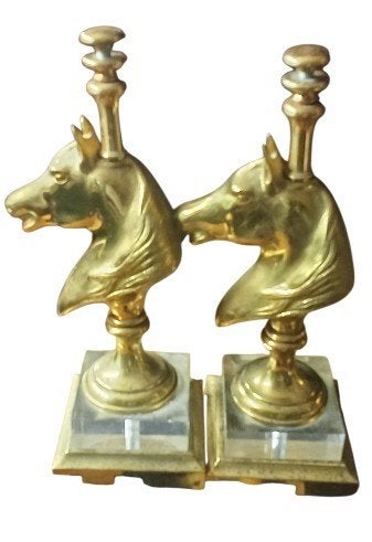 Pieds de table basse tête de cheval style maison charles en, Enlèvement ou Envoi