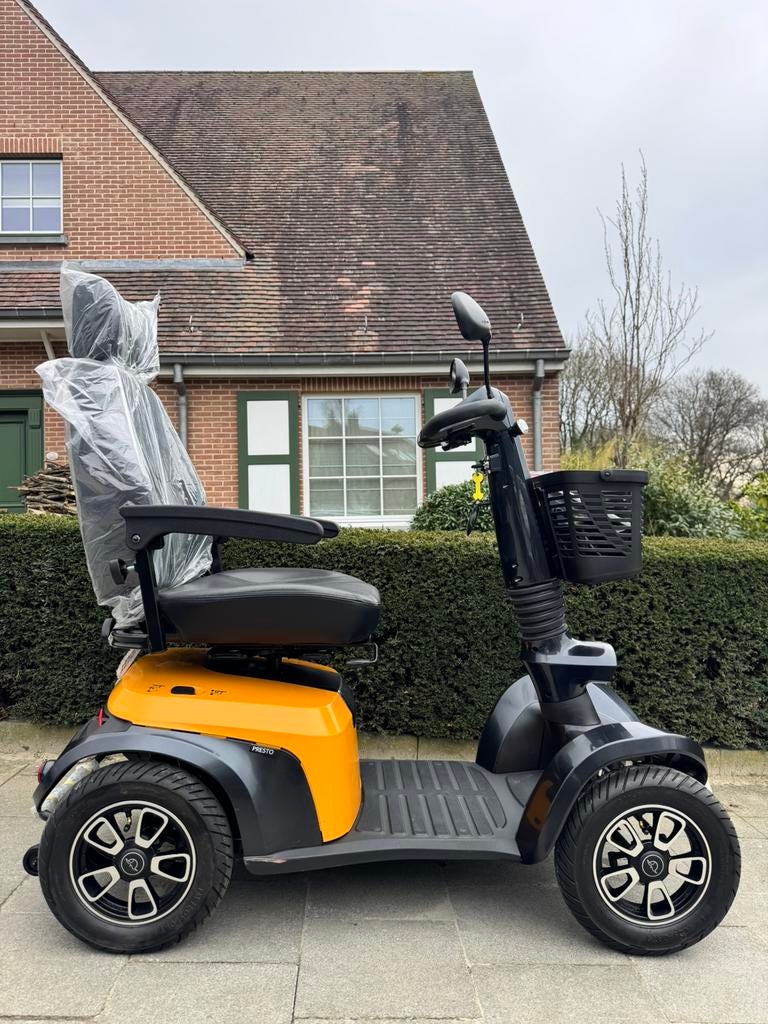 Scootmobiel L & M Presto Voiturette électrique ( etat neuf ), Enlèvement ou Envoi, Pliant, Comme neuf, Fauteuil roulant électrique