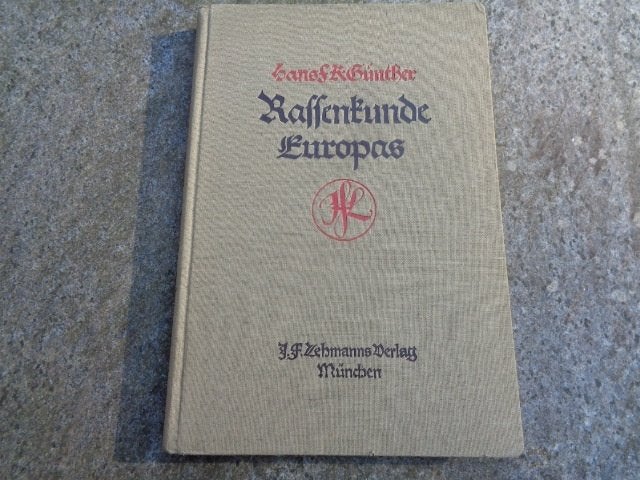 Antiquariaat boek uit 1926 , Rassenkunde Europas, Ophalen of Verzenden, Zo goed als nieuw, Overige wetenschappen