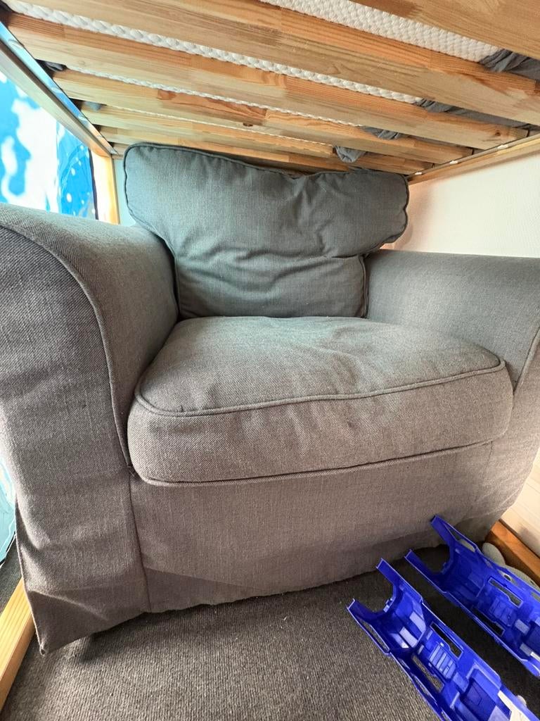 Ektorp zetel ikea grijs, Enlèvement, Utilisé