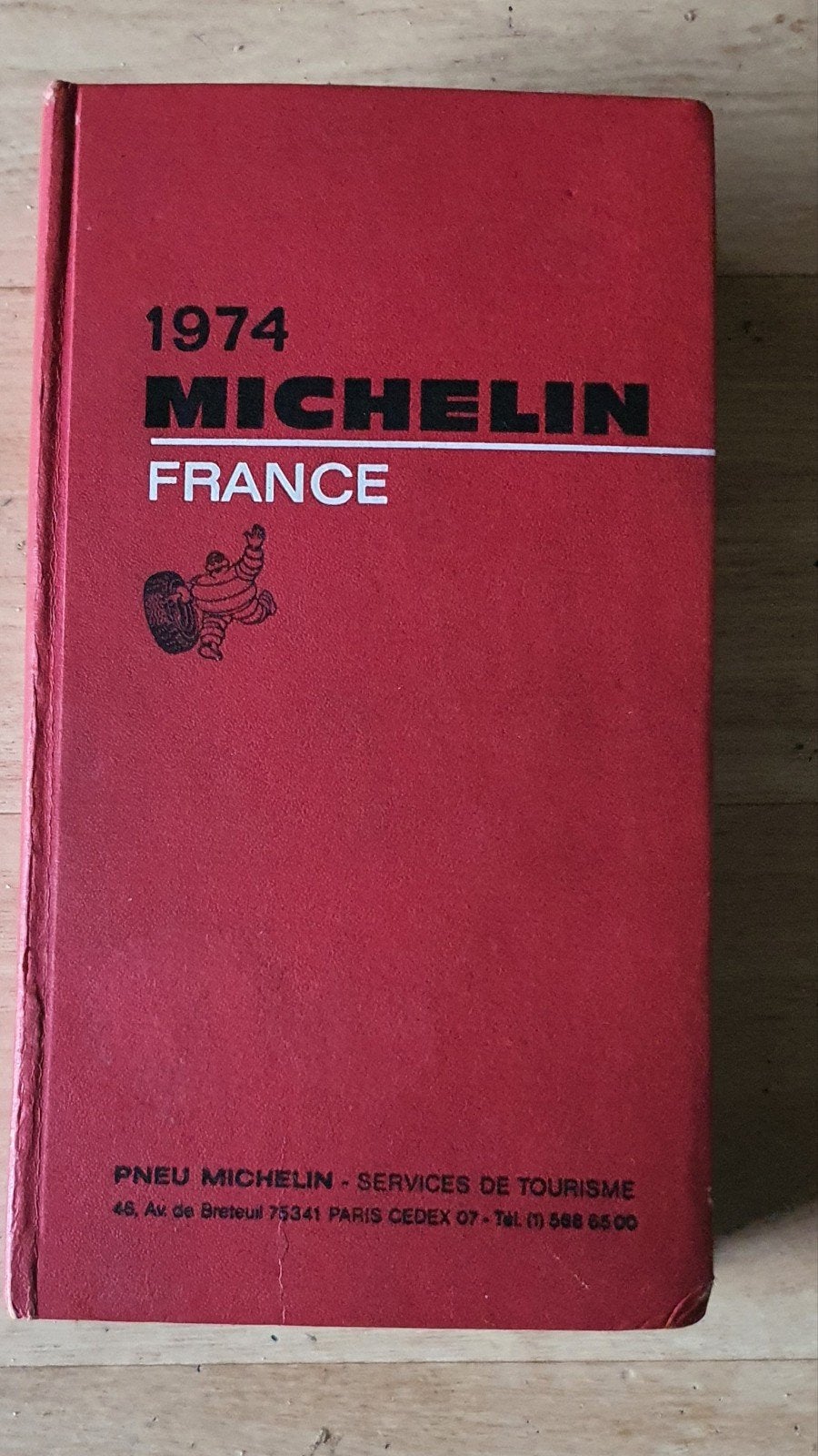 Originele Vintage Michelin Gids Frankrijk 1974 (Rode Gids), Ophalen