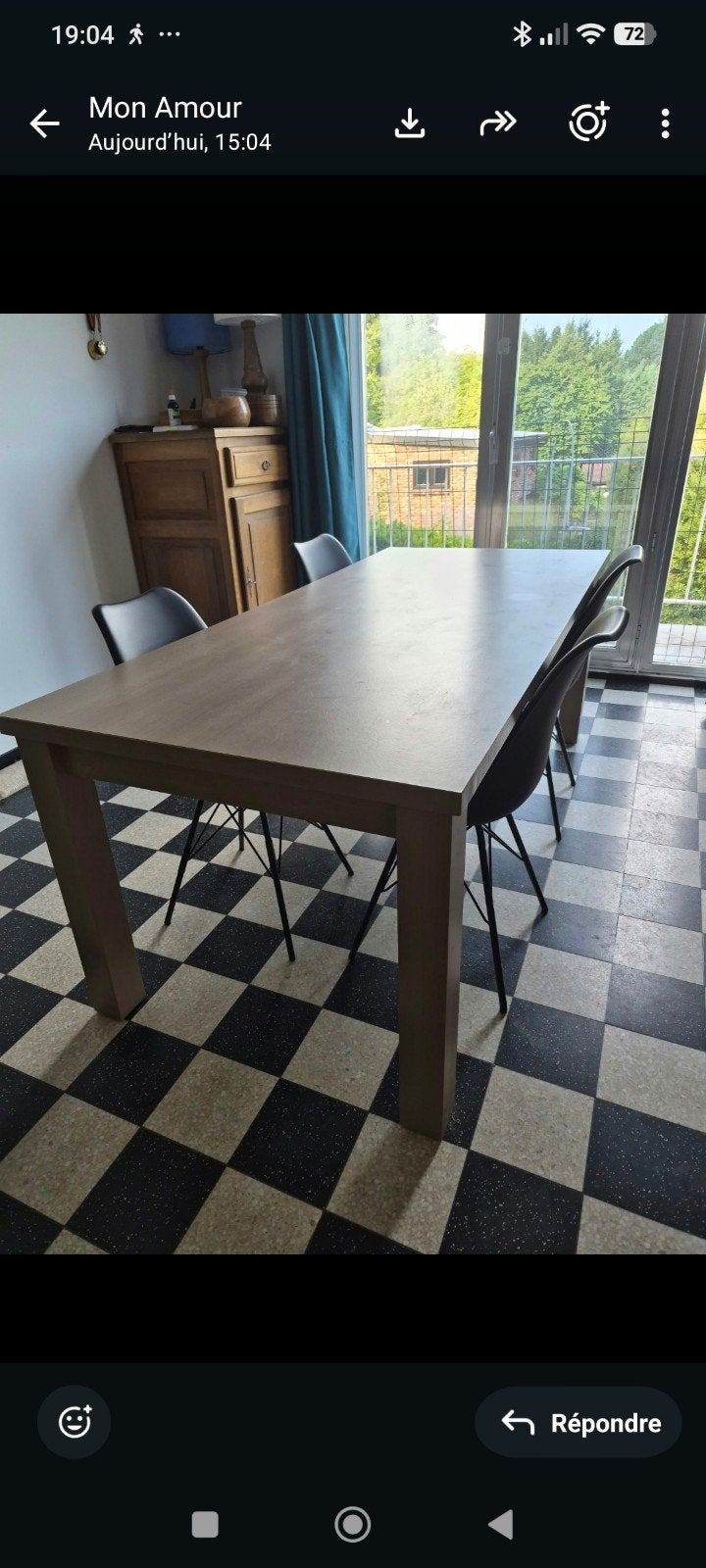 A DONNER grande table salle à  manger bon état, Enlèvement, Rectangulaire