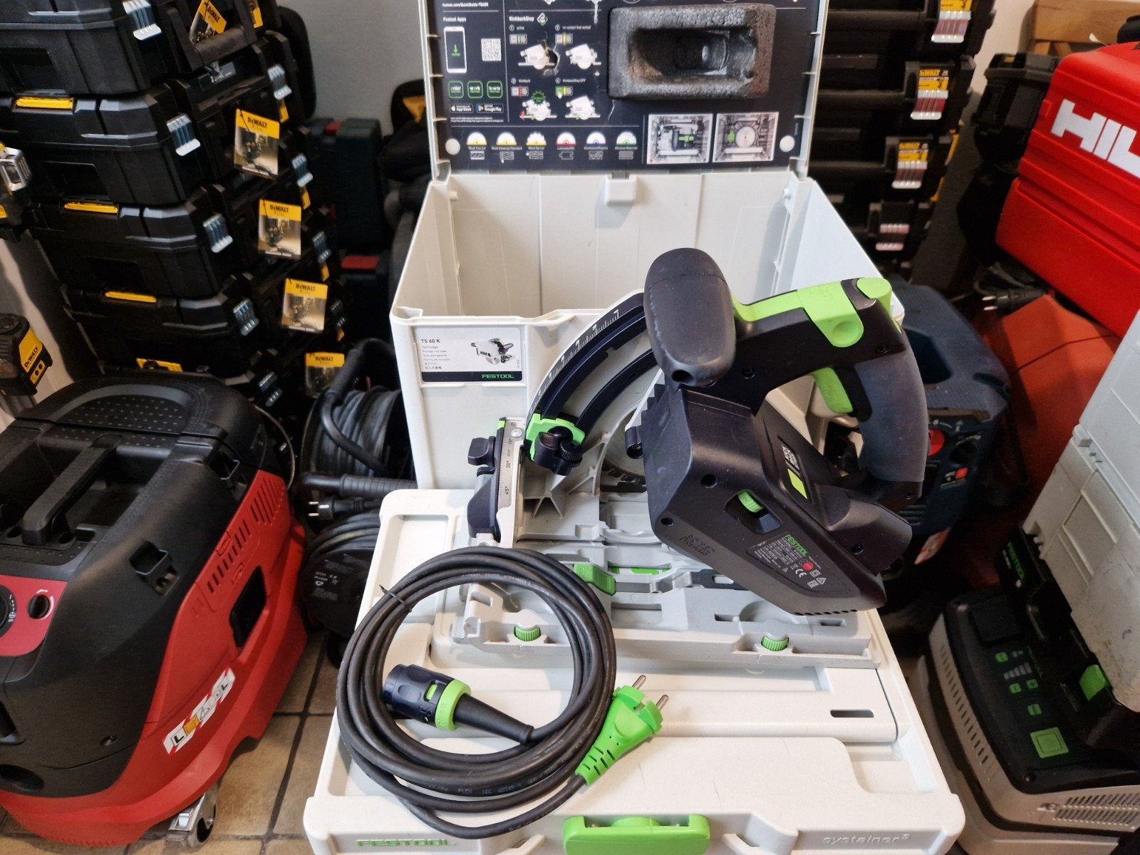 Festool scie circulaire plongeante TS60, Enlèvement