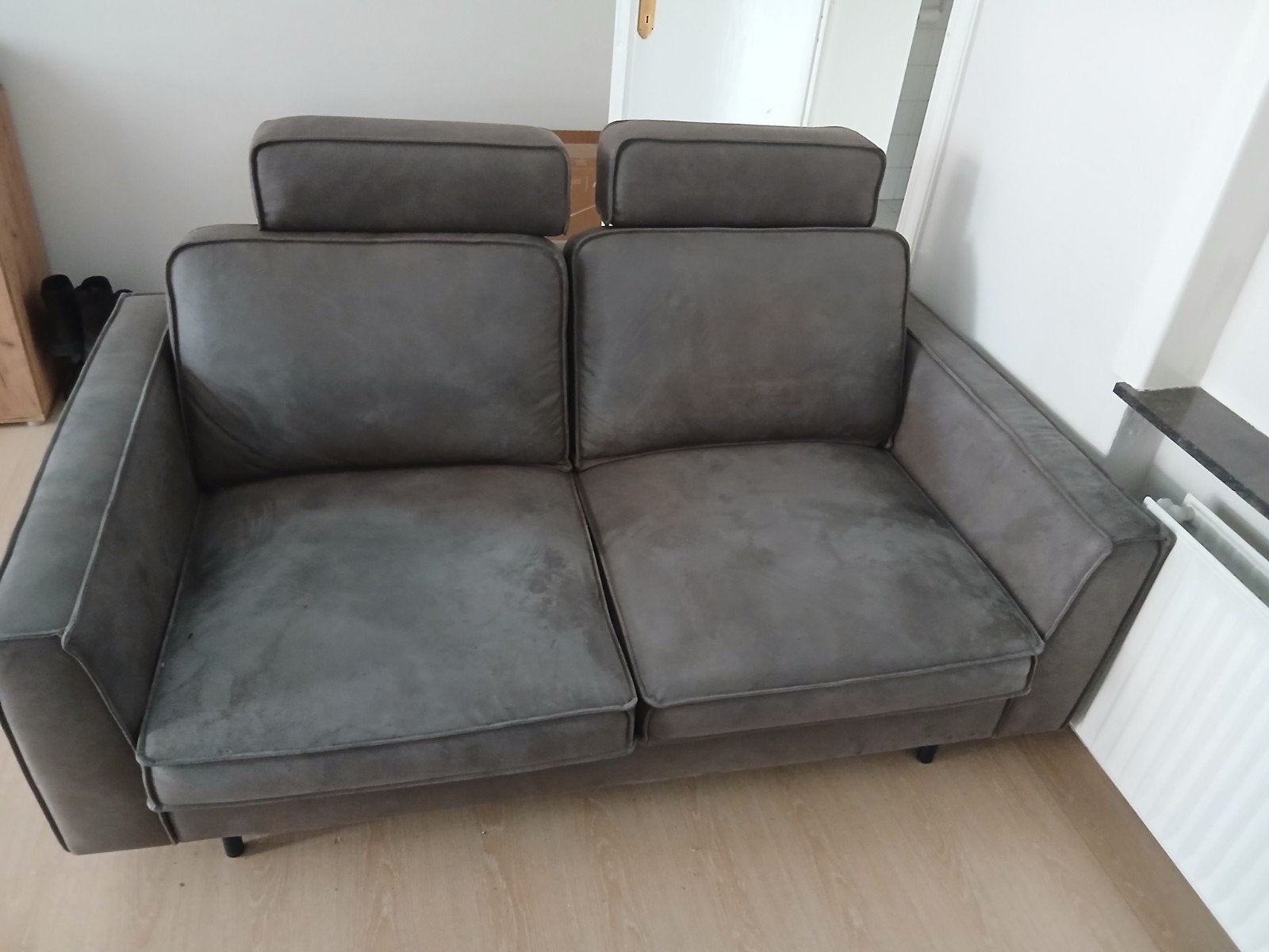 Grijze 2-zitsbank 172 x 97 cm, Ophalen
