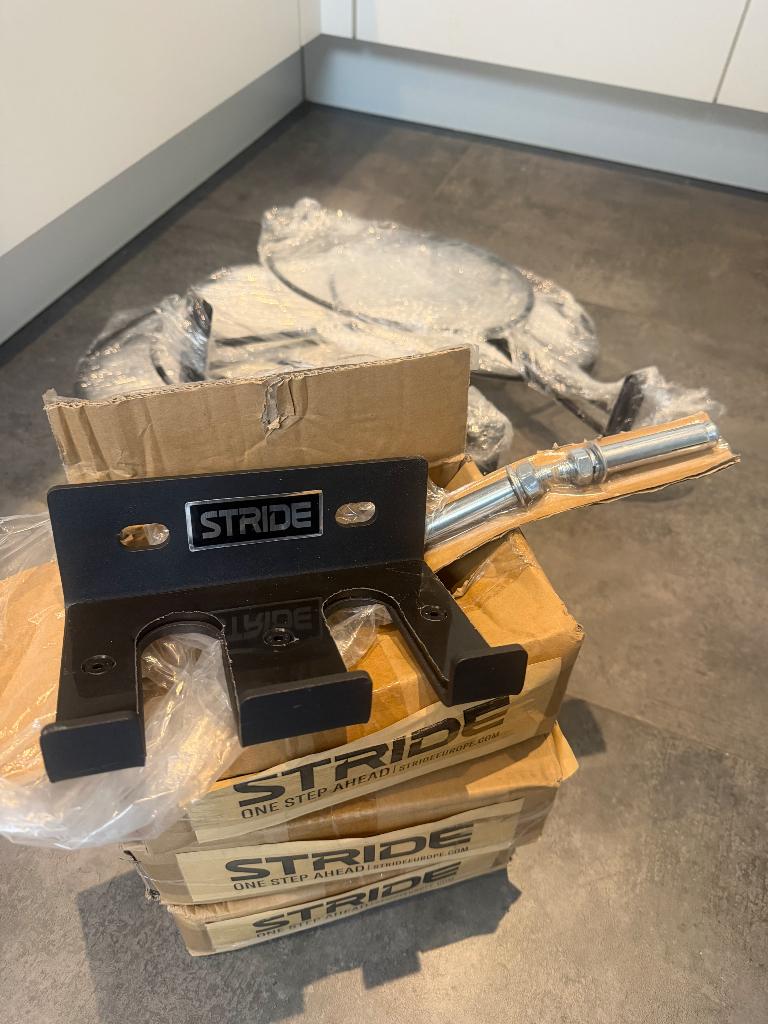 Stride bar & bal houders gym storage opslag, Sport en Fitness, Ophalen, Nieuw, Halterstangen