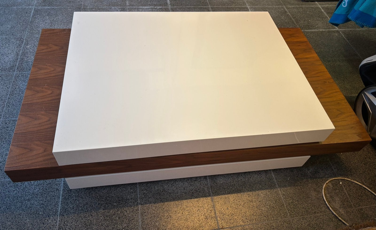 Verschuifbare Salontafel, Enlèvement, Comme neuf