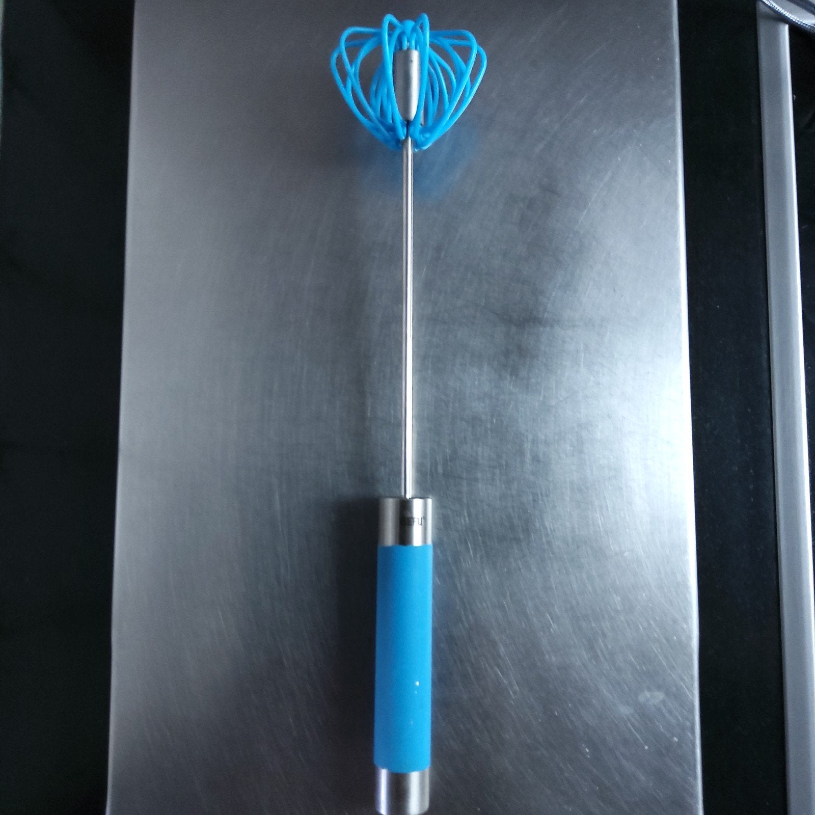 Roterende Garde – Handmatige Mixer (Blauw/RVS), Ophalen of Verzenden, Zo goed als nieuw, Kunststof