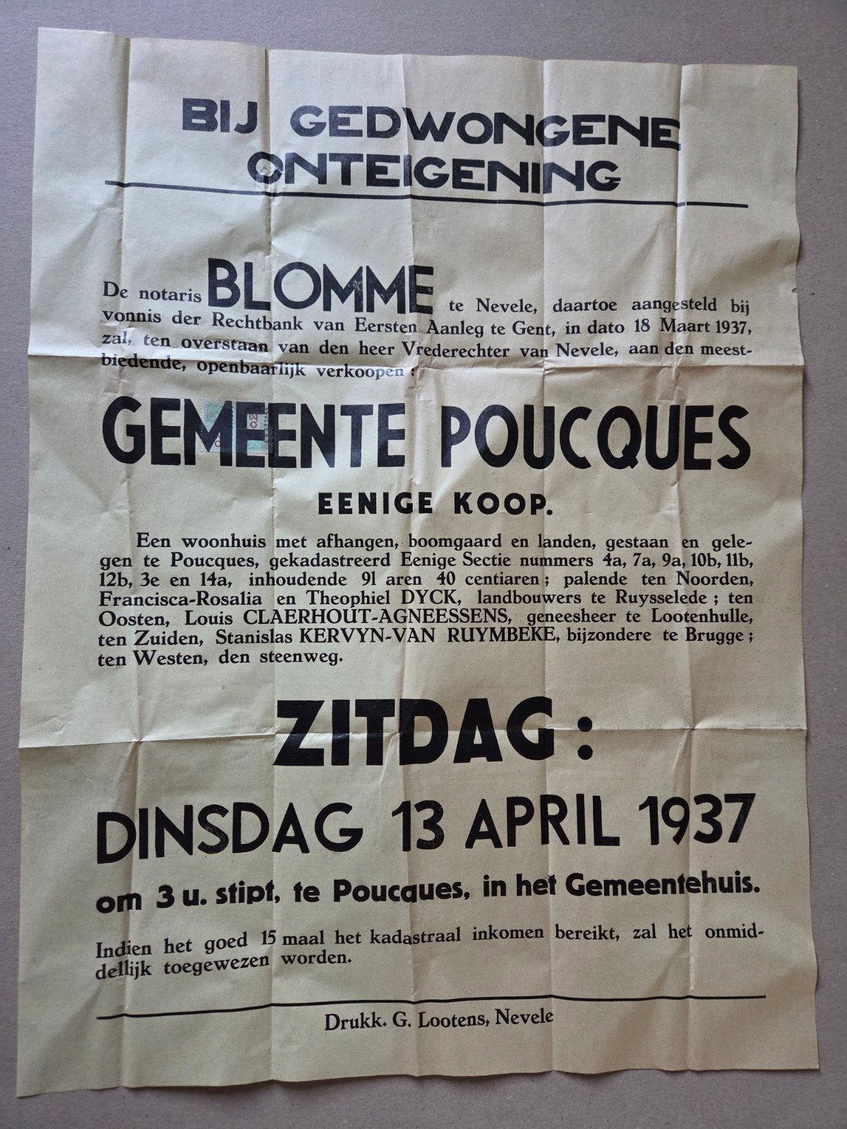 Poeke (Oost-Vlaanderen), Ophalen of Verzenden, Oost-Vlaanderen