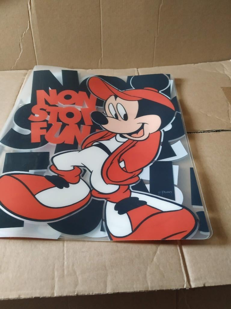 dunne pvc ringmappen a4 disney mickey non stop fun ..., Ophalen of Verzenden, Nieuw