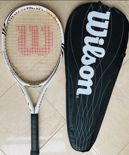 GEVRAAGD : Wilson Stratus Three BLX  Tennis Racket, Sports & Fitness, L2, Raquette, Comme neuf, Enlèvement
