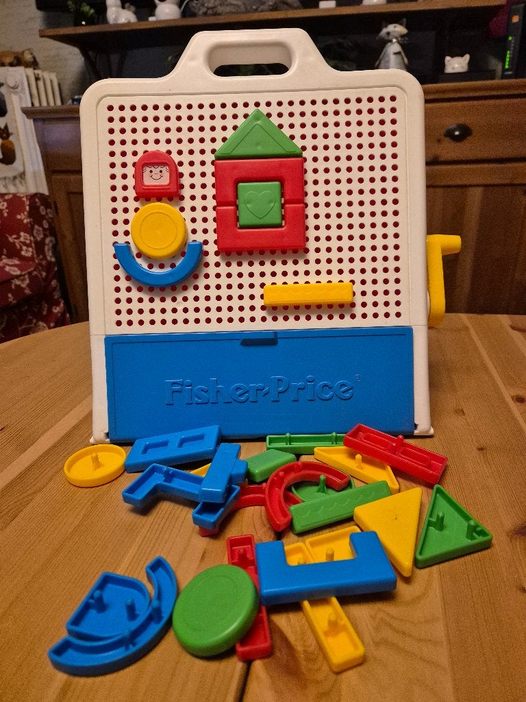 Jeu Vintage Fisher-Price - Pupitre Picot-formes, Enlèvement ou Envoi, Utilisé