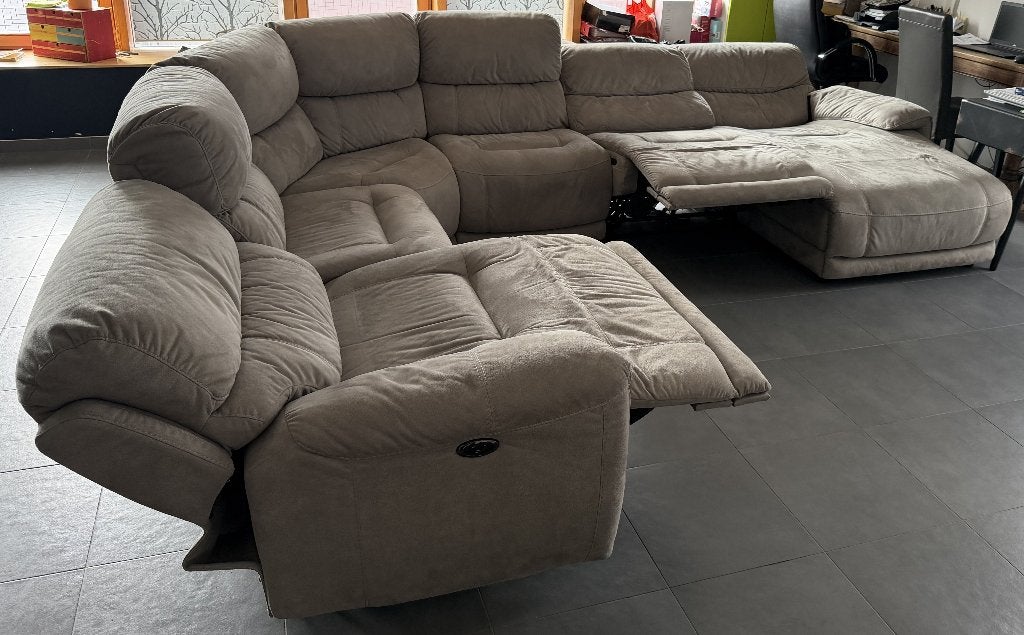 Salon d'angle 3 relax, Moins de 75 cm, Quatre personnes ou plus, Comme neuf, Enlèvement