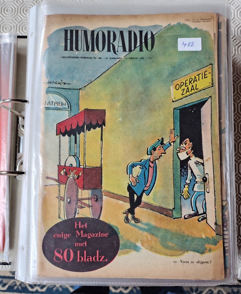 Humoradio vintage weekbladen, Morris en anderen, Meerdere stripboeken, Ophalen, Gelezen