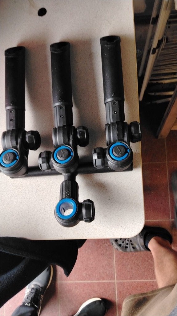 Matrix 3d -r multi angel rod holder, Watersport en Boten, Hengelsport | Witvissen, Ophalen, Gebruikt, Complete set