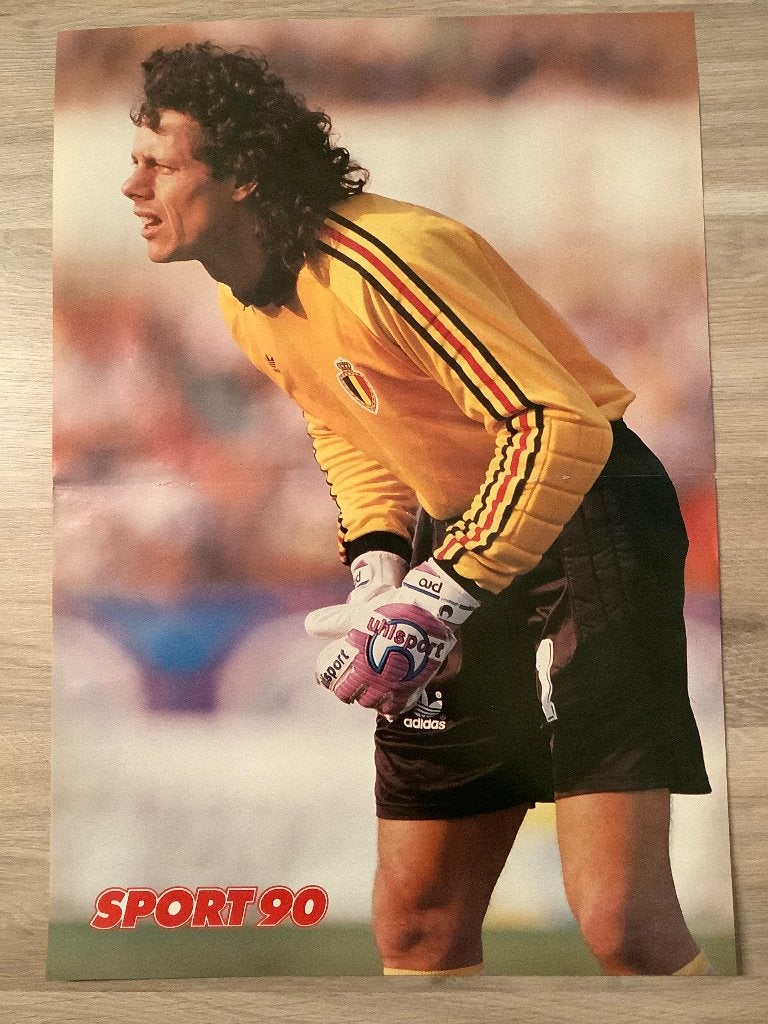 Poster Michel Preud’Homme bij Rode Duivels, Verzamelen, Ophalen of Verzenden, Zo goed als nieuw, Poster, Plaatje of Sticker