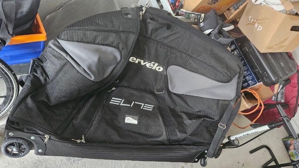 Elite Borson fiets transporttas bescherming met frame+wielen, Vélos & Vélomoteurs, Accessoires vélo | Sacoches, Enlèvement, Utilisé