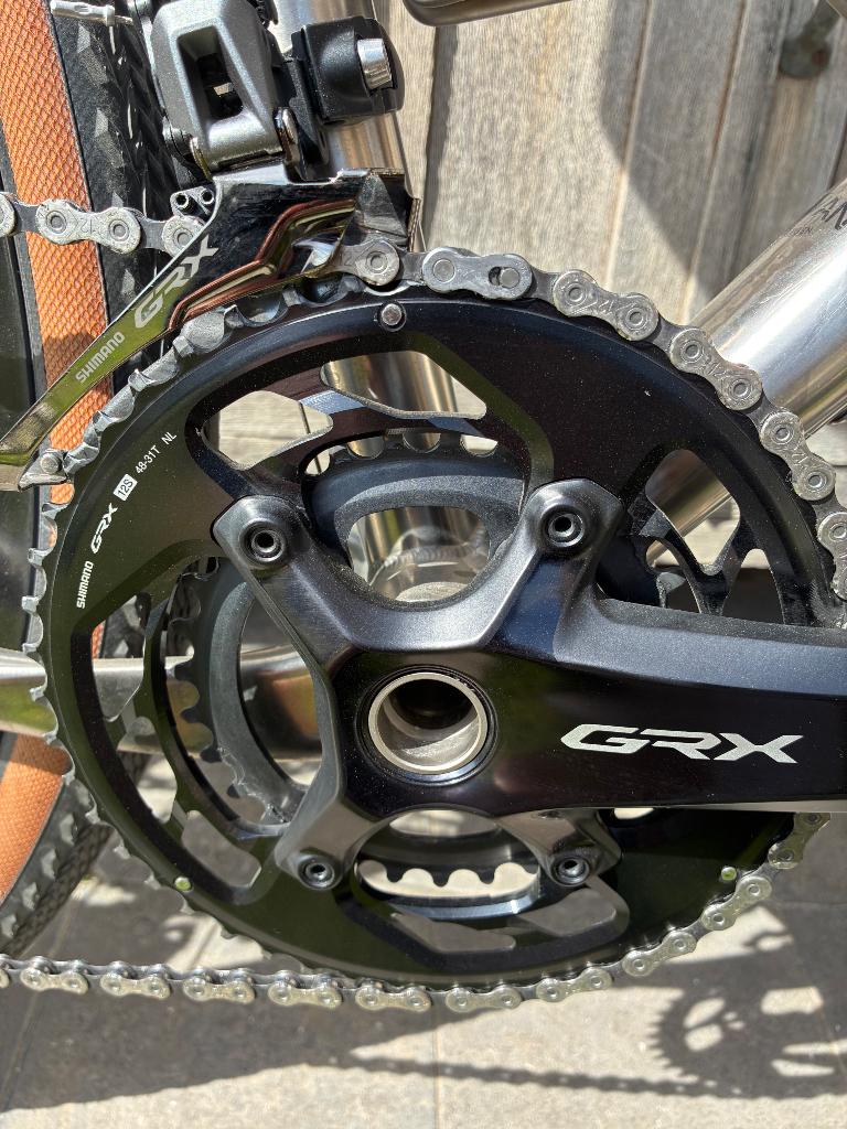 Shimano grx 2x12 met weinig kilometers, Vélos & Vélomoteurs, Vélos Pièces, Pédalier ou Pédales, Comme neuf, Shimano, Enlèvement