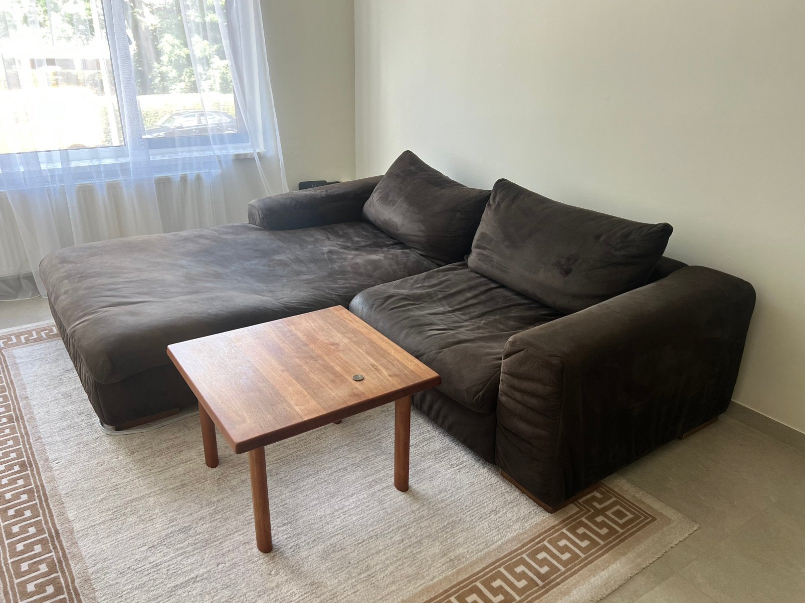 Heerlijke grote loungebank / hoekbank, Ophalen, Gebruikt