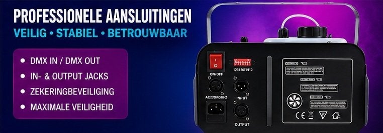 FIRST CLASS ROOKMACHINE 3000W DMX + Remote, Muziek en Instrumenten, Ophalen of Verzenden, Nieuw, Licht, Geluidgestuurd